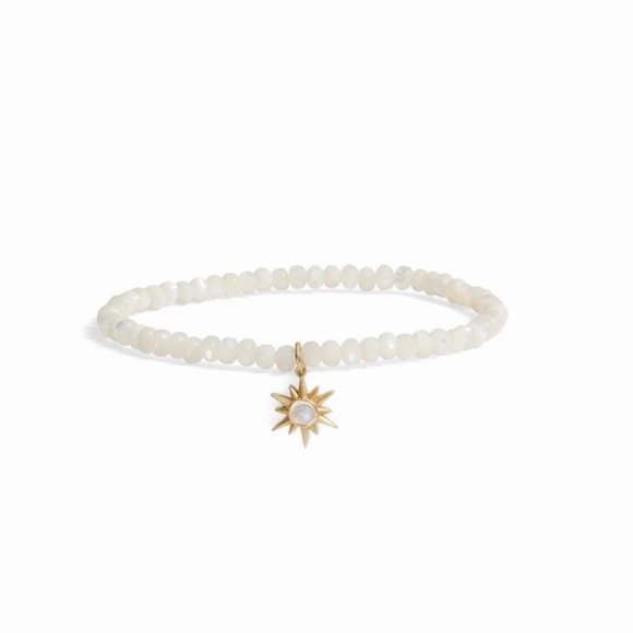 Awe Inspired- Opal Sun Mother of Pearl Beaded Bracelet - Picture 1 of 5
